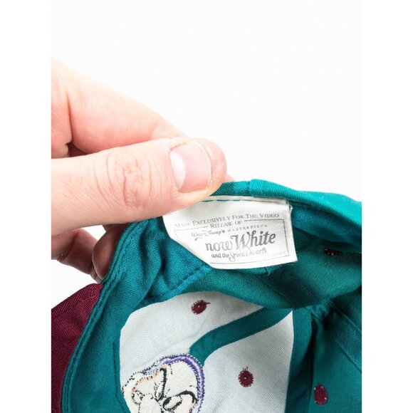 Vintage Snow White & the Seven Dwarves GRUMPY Hat Disney 90s Snapback - Picture 8 of 8